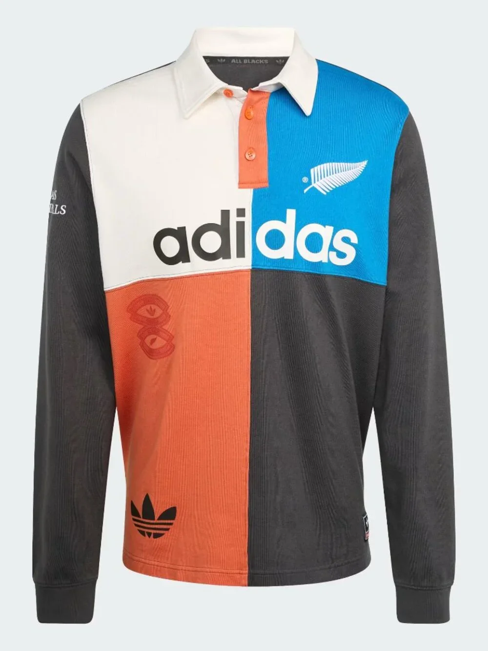 Adidas Originals & All Blacks Men’s Heritage Rugby Polo Shirt, Size Medium (New)